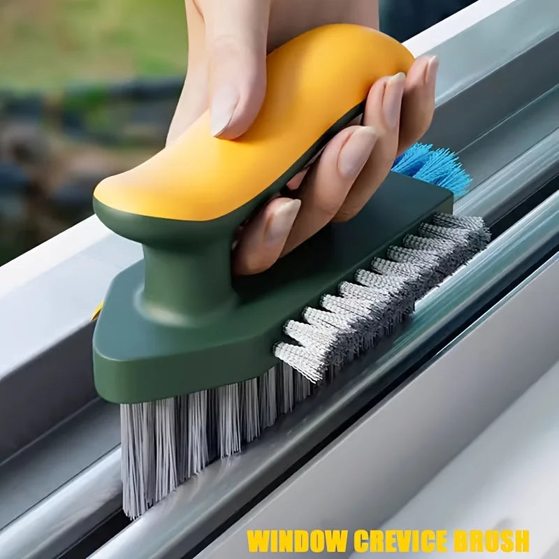 4-in-1 Brush Squeegee for Gap/Groove Cleaning