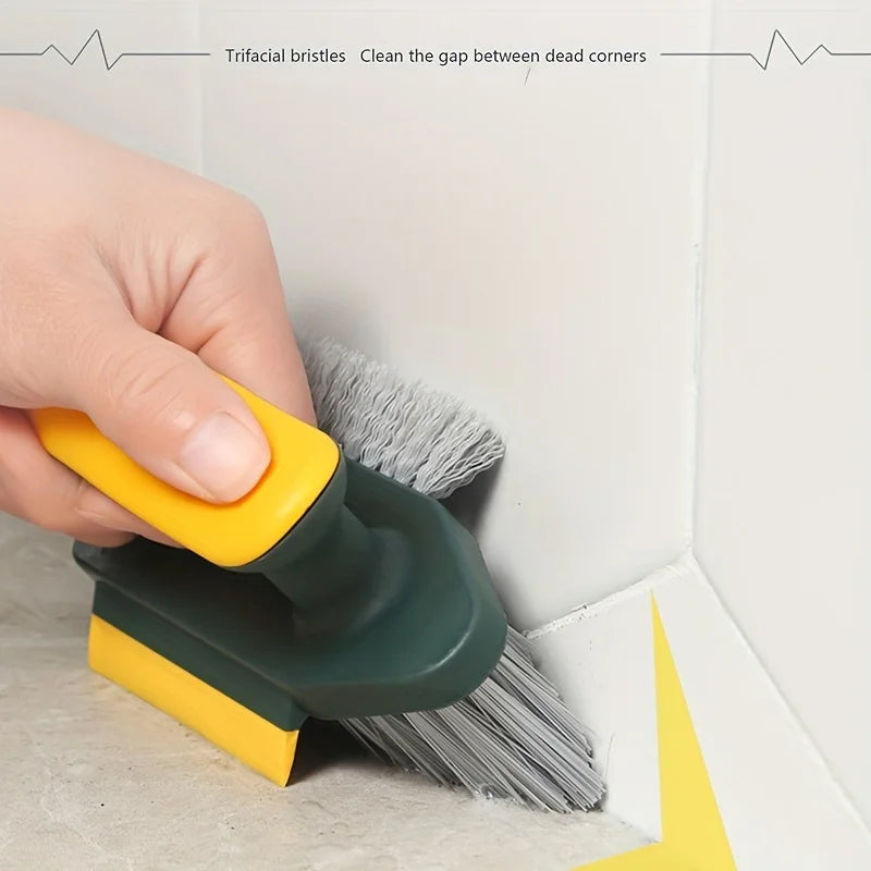 4-in-1 Brush Squeegee for Gap/Groove Cleaning